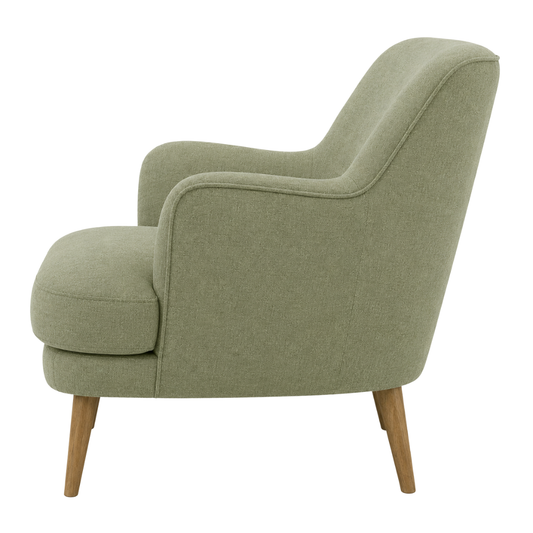 Zagu Sage Linen Lounge Chair