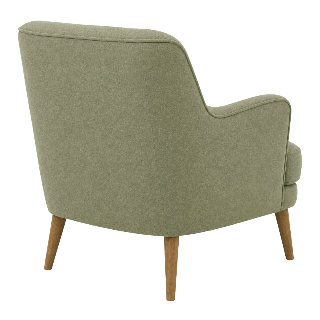 Zagu Sage Linen Lounge Chair